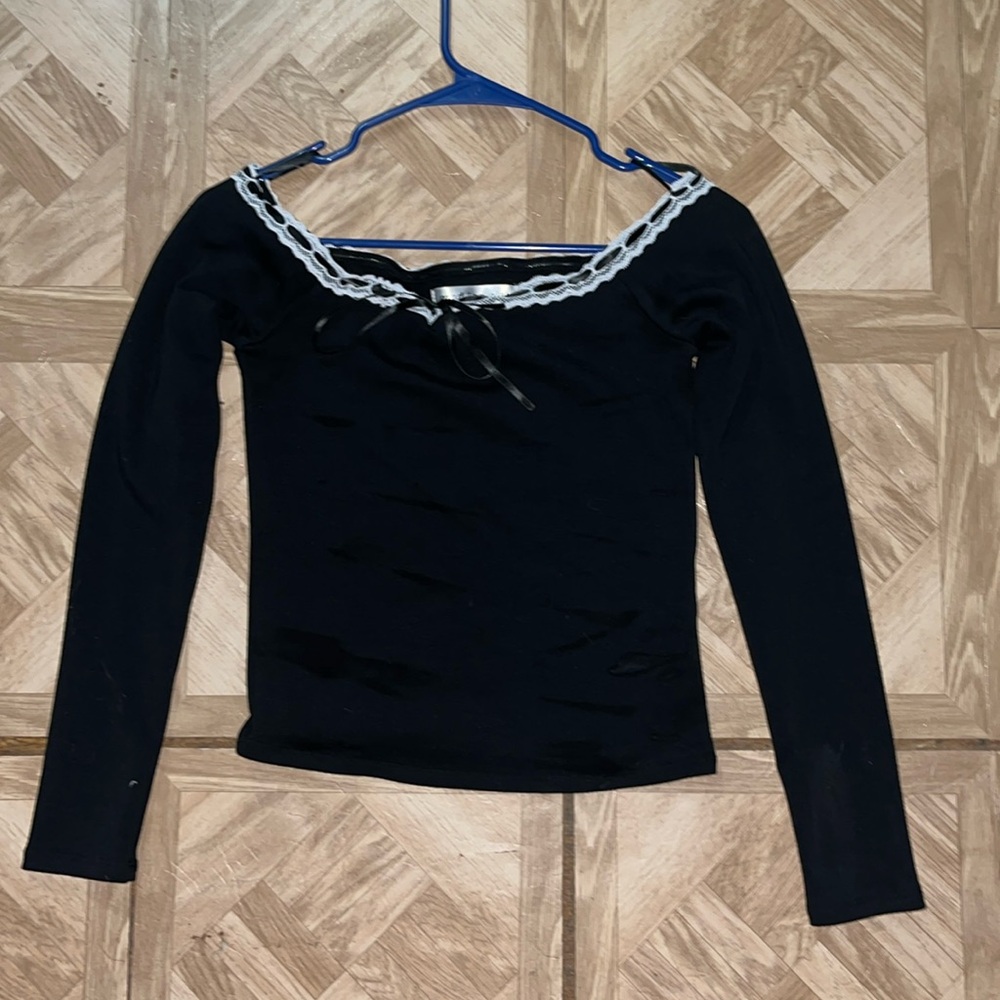 Madden girl Long sleeve black Crop Top